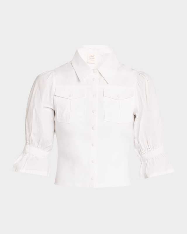 Lyric Puff-Sleeve Top